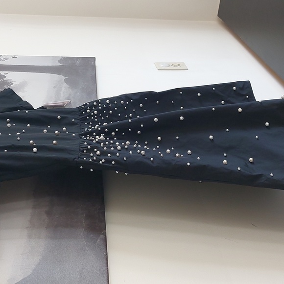 NWT Red Valentino Black pearl beaded dress - Picture 5 of 8